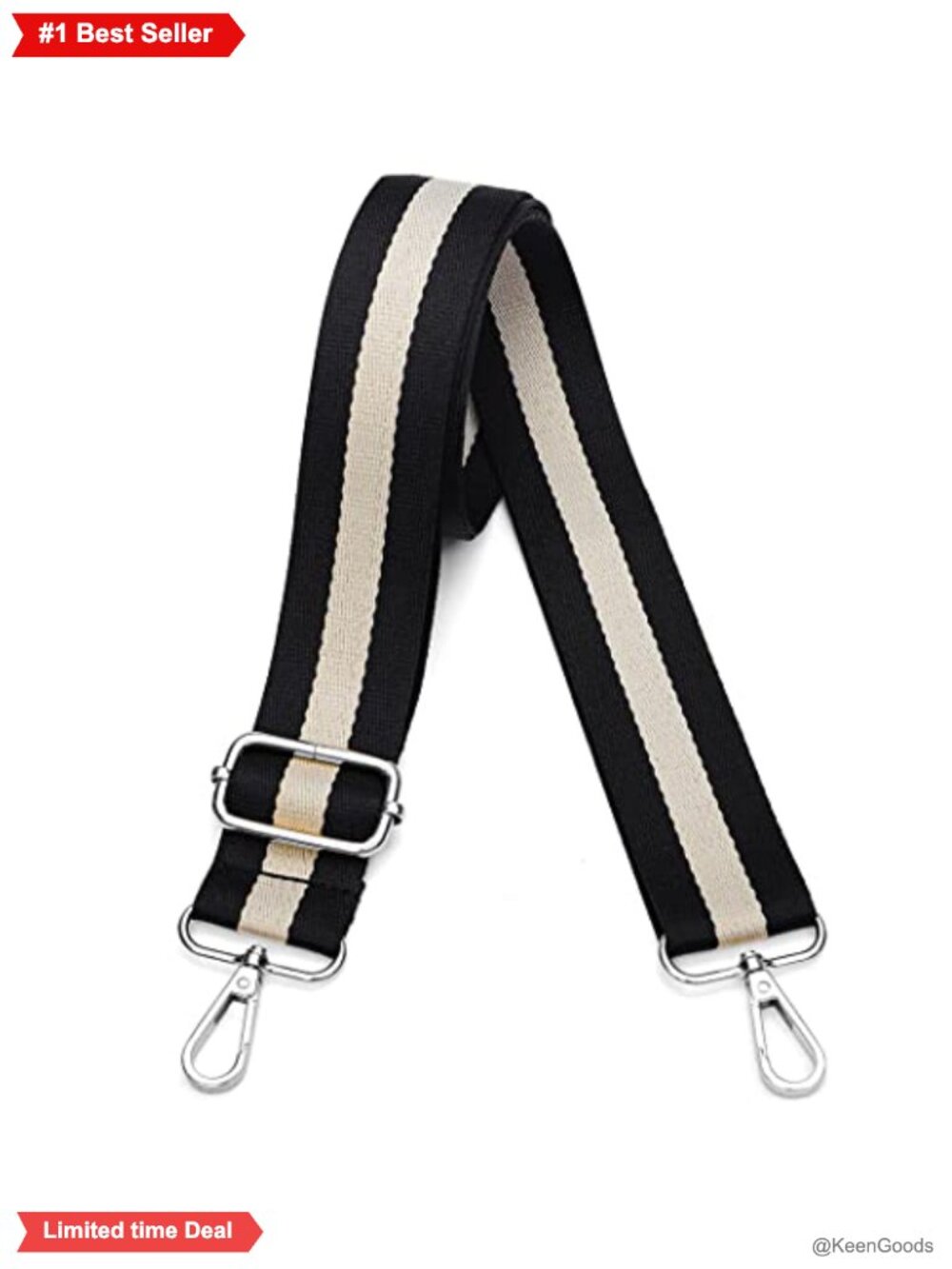 Lekesky Adjustable Crossbody Purse Strap Nylon Bag Replacement 1.5in Wide